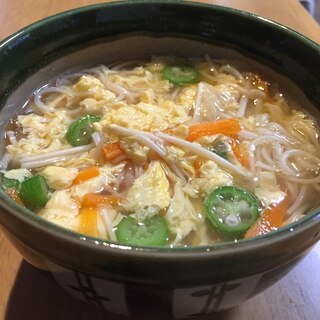 そうめん入り☆卵スープ